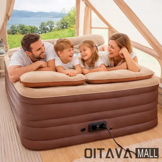 Cama Colchão Ar Inflável Bomba Elétrica 200cm 3 Andares