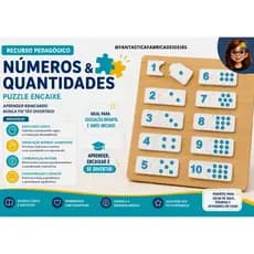 Quebra-Cabeça Educativo Matemática | Associação Número e Quantidade | Impressão 3D | Recurso Pedagógico e terapeutico