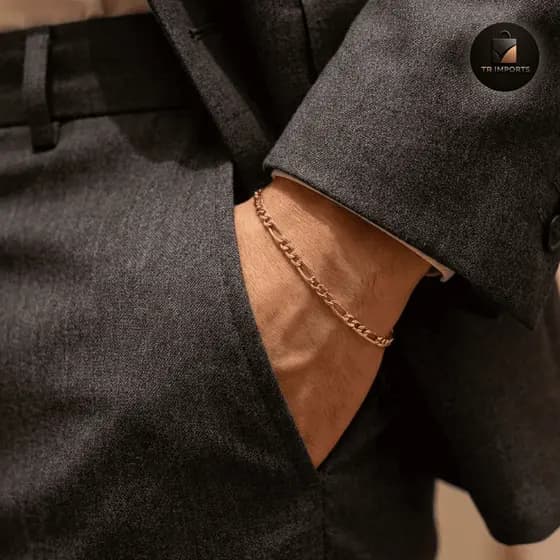 Pulseira Masculina de Aço Inoxidável 2mm – Elegante e Resistente