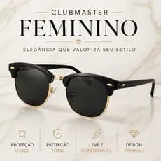 Óculos de Sol Clubmaster Preto Marrom Feminino Masculino Diversas Cores Promoção