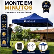 Gazedo Tenda Sanfonada 2x2 | 3x3 Dobrável Resistente jardim Evento Jardim Praia Camping Trabalho