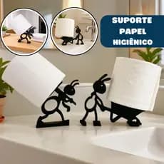 Suporte para Papel Higiênico Formigas Decorativo Criativo Porta Papel para Banheiro