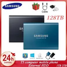 Samsung Externo HD SSD 128TB/60TB 30TB/16TB Disco Rígido Portátil 8TB/4TB Desktop 1TB/2TB