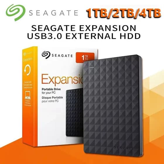 ⚡️Seagate⚡️ Disco Rígido HD Externo 1TB 2TB 4TB Grande Capacidade Disco Rígido Portátil USB 3.0 SSD Notebook