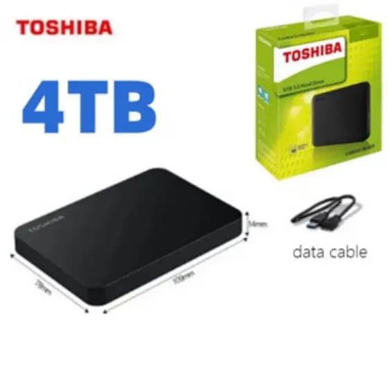 ⭐⭐⭐Toshiba Disco rígido externo 1TB 2TB 4TB External Hard Drive HDD USB 3.0  Portable HD Externo 2TB Hard Drive