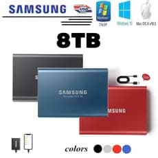 Samsung Disco Rígido Externo HD 30TB/16TB SSD 8TB 4TB USB 3.1 Tipo C Interface De Alta Qualidade 1TB/2TB