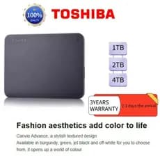 ⚡️ Toshiba ⚡️ Disco rígido externo 1TB 2TB 4TB External Hard Drive HDD USB 3.0  Portable HD Externo 2TB Hard Drive