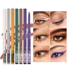 Caneta de Gel delineadora rotativa de doze cores, renderização de cor suave, à prova d'água, à prova de suor