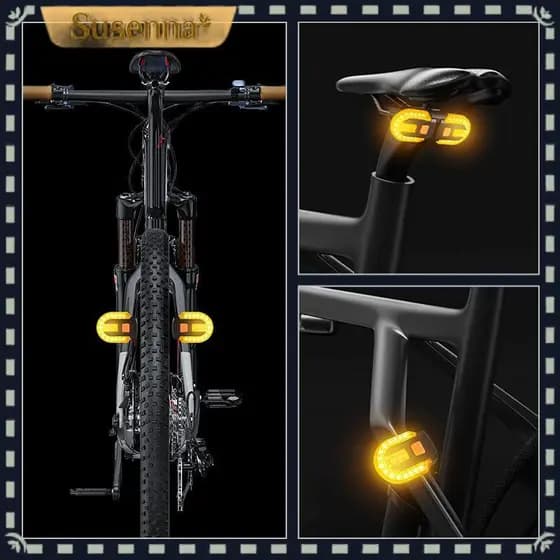 Lanterna Traseira Bike Eletrica com Seta Recarregável e Controle Sem fio USB 38 LedsTop-tier Manufacturer