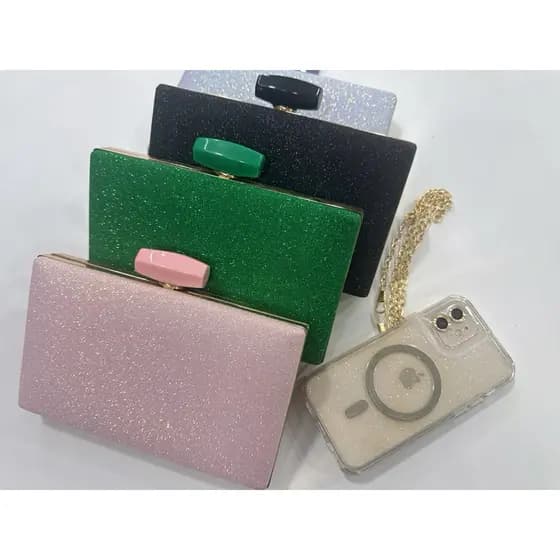 Bolsa Tiracolo / Carteira Feminina Com Glitter Para Festa / Banquete / Casamento JH—1007