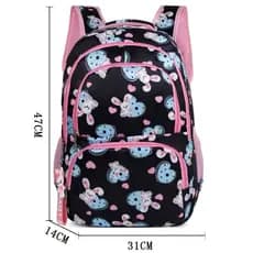 Mochila Grande Nylon Impermeável Escolar Faculdade Femenina Com estojo