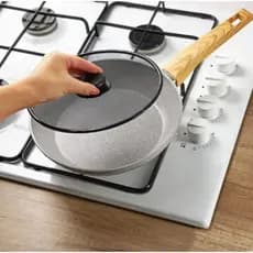 Tampa Protetora Frituras 29cm Com Pegador Casa Cozinha Fogão