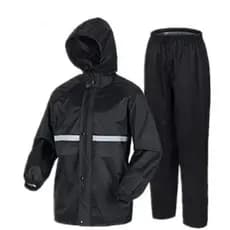 Capa de Chuva Conjunto Completo Para Motoqueiro Adulta Masculina Feminina Com Faixa de sinalizao E Capuz
