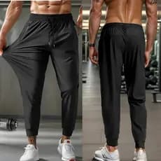 Calça Masculina DryFit Com Elastano De Frio Academia Corrida Fitness Slim Jogger Leve Confortável