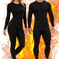 Conjunto Segunda Pele Camiseta e Calça Térmica Flanelado Frio Intenso Masculino Feminino Unissex