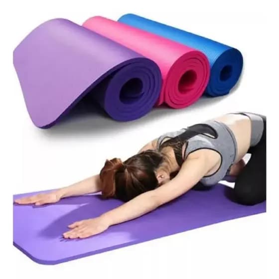 TAPETE PARA YOGA MAT COLCHONETE ESTEIRA PILATES GINASTICA FITNESS ANTIDESLIZANTE EXERCICIOS FISICOS