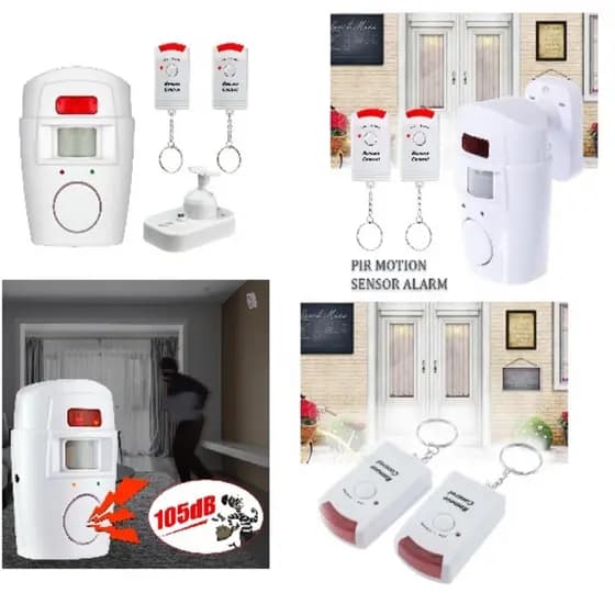 ALARME SEGURANCA RESIDENCIAL SEM FIO 2 CONTROLES SENSOR DETECTOR DE PRESENCA COMERCIAL INDUSTRIAL