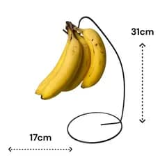 Suporte de Mesa para Cacho de Banana em Ferro | Fruteira Suspensa Moderna Decorativa