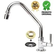 Torneira Cozinha Bancada GRANDE LUXO Bico Arejador Articulado 100% Metal