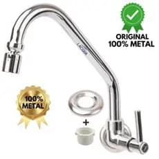 Torneira Cozinha Parede GRANDE LUXO METAL c/ Bico Arejador Articulado