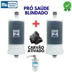 VELA REFIL CARVÃO ATIVADO BLINDADO KIT 2 PEÇAS