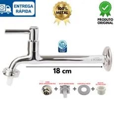 Torneira Longa para Cozinha Área Gourmet  e Jardim METAL 100%