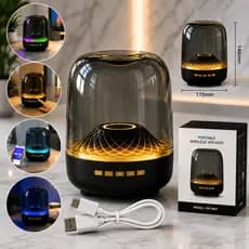 Caixa De Som Portátil Bluetooth Sem Fio LED RGB Multifuncional Bluetooh P/ Celular Caixa De Som Festa