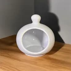 Alheiro Organizador de Cozinha Feito Em Cerâmica Branco