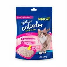 Aditivo Antiodor para Areia de Gato Pipicat Floral 500g – Elimina Odores e Perfuma a Bandeja