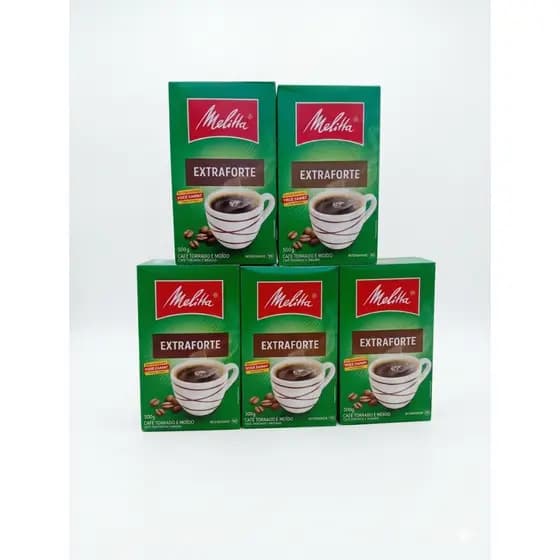 Kit 5 Café Melitta Extra Forte 500g — Combo Atacado Leve Mais Pague Menos
