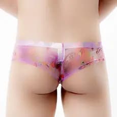 2026 novo estilo cintura baixa de secagem rápida respirável Leggings masculino impresso gaze meio pacote nádegas pequena