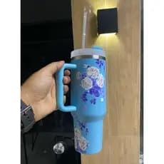 Garrafa térmica 1200 ml com canudo
