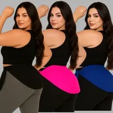 Tapa Bumbum Academia Plus Size até G5 Treino Fitness Moda Maior Fitness Tamanho Grande Tipo Saia