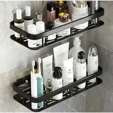 Prateleiras Porta Shampoo Suporte De Banheiro/Cozinha Reto Sem Furo Top Multiuso