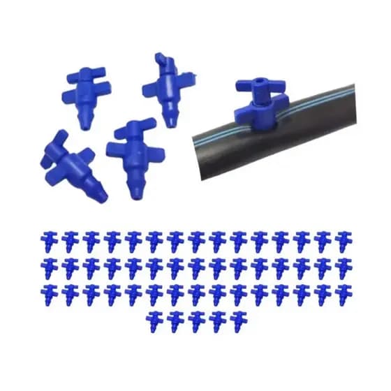 Bico Gotejador Regulável Agrojet GA-02 Grapa Kit C/ 30 Unidades