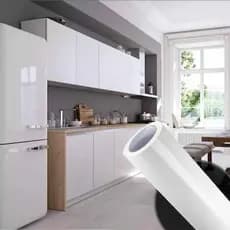 Papel de Parede Adesivo Vinil Lavável Branco Fosco Envelopamento 10 Metros