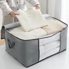Caixa Saco Organizador Cobertor Casaco Guarda Roupa Ecológico Anti-poeira Umidade