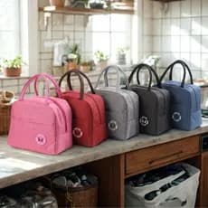 Bolsa Térmica Portátil Marmita Viagem Necessaire Lancheira Térmica Infantil KIT 2 unidades