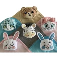 Naninha com Prendedor de Chupeta Paninho 100% algodão bichinho de plush Antialérgico para Bebê