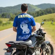 Camisa Osascorte 244 Brasil Grau Motoqueiro