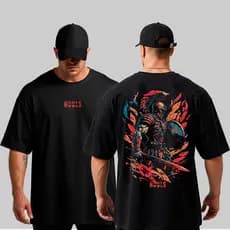 Camiseta Oversized Espartano Musculação Grande Algodão Streetwear Treino Academia 0376
