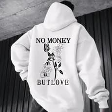 Moletom Blusa De Frio Feminino Masculino Flanelado Algodão Casaco Money Gangster