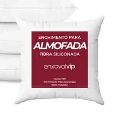 Kit 2 Enchimentos de Almofada 45x45 Fibra Siliconada Super Macio Refil Cheio Macio Confortável