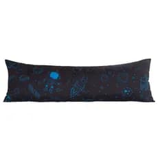 Travesseiro de Corpo Cheio 130cm x 0,45cm Gigante Enchimento Fronha Estampada Decorativa com Refil
