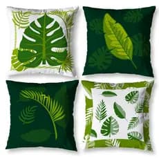 Kit 4 Almofadas Cheias Modernas Sala Quarto 40cm x 40cm Capas Decorativas Estampadas Digital