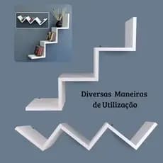 Prateleira W, Diversas Formas De Utilização, Moderna E Funcional, Facil Instalação, Envio Imediato