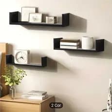 Prateleiras em U Otimas Para Decorar e Organizar seu Espaço, Envio Imediato