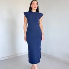 Vestido Midi Feminino Vestido Manga Curta Soltinho Muscle Tee 100% Algodão
