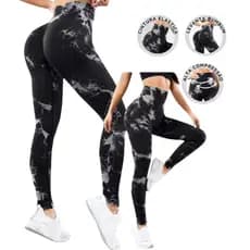 Calça Legging Tie Dye Esportiva Academia Com ou Sem Empina Bumbum Sem Costura