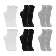 Kit Meia Adulto Unissex Esportiva Cano Alto